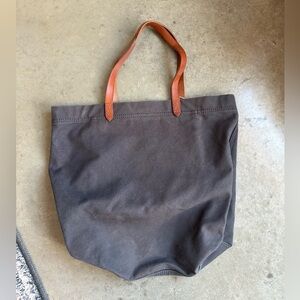Madewell gray Canva transport bag